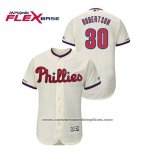 Camiseta Beisbol Hombre Philadelphia Phillies David Robertson Flex Base Crema