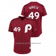 Camiseta Beisbol Hombre Philadelphia Phillies Jake Arrieta 1979 Saturday Night Special Autentico Rojo