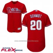 Camiseta Beisbol Hombre Philadelphia Phillies Mike Schmidt Autentico Collection Scarlet Flex Base Jugador