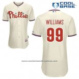 Camiseta Beisbol Hombre Philadelphia Phillies Mitch Williams 99 Crema Alterno Cool Base