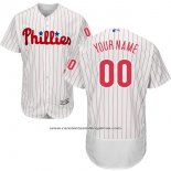 Camiseta Beisbol Hombre Philadelphia Phillies Personalizada Blanco