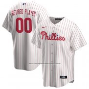 Camiseta Beisbol Hombre Philadelphia Phillies Primera Pick-A-Player Retired Roster Replica Blanco