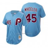 Camiseta Beisbol Hombre Philadelphia Phillies Zack Wheeler Autentico Cooperstown Collection Azul