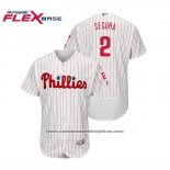 Camiseta Beisbol Hombre Phillies Jean Segura Flex Base Autentico Collezione Primera Blanco