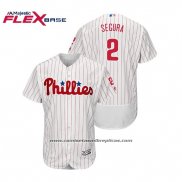 Camiseta Beisbol Hombre Phillies Jean Segura Flex Base Autentico Collezione Primera Blanco