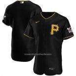 Camiseta Beisbol Hombre Pittsburgh Pirates Autentico Alterno Negro