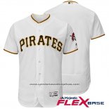 Camiseta Beisbol Hombre Pittsburgh Pirates Blanco Autentico Collection Flex Base Custom