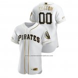 Camiseta Beisbol Hombre Pittsburgh Pirates Personalizada Golden Edition Authentic Blanco