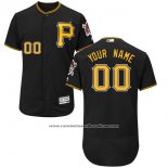 Camiseta Beisbol Hombre Pittsburgh Pirates Personalizada Negro