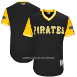 Camiseta Beisbol Hombre Pittsburgh Pirates Players Weekend 2017 Personalizada Negro