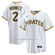 Camiseta Beisbol Hombre Pittsburgh Pirates Spencer Horwitz Primera Replica Blanco
