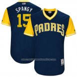 Camiseta Beisbol Hombre San Diego Padres 2017 Little League World Series Cory Spangenberg Azul