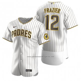 Camiseta Beisbol Hombre San Diego Padres Adam Frazier Autentico Alterno Marron Blanco