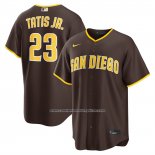 Camiseta Beisbol Hombre San Diego Padres Fernando Tatis Jr Carretera Replica Marron