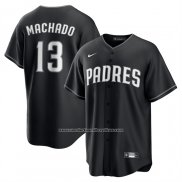 Camiseta Beisbol Hombre San Diego Padres Manny Machado Lights Out Replica Negro