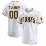 Camiseta Beisbol Hombre San Diego Padres Retired Roster Elite Replica Blanco