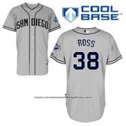 Camiseta Beisbol Hombre San Diego Padres Tyson Ross 38 Gris Cool Base