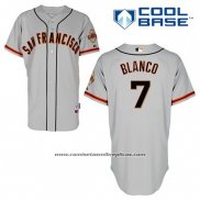 Camiseta Beisbol Hombre San Francisco Giants Gregor Blanco 7 Gris Cool Base
