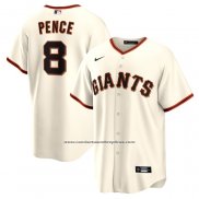 Camiseta Beisbol Hombre San Francisco Giants Hunter Pence Retired Primera Replica Crema
