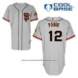 Camiseta Beisbol Hombre San Francisco Giants Joe Panik 12 Gris Alterno Cool Base