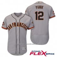 Camiseta Beisbol Hombre San Francisco Giants Joe Panik Gris Flex Base