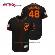 Camiseta Beisbol Hombre San Francisco Giants Pablo Sandoval Flex Base Entrenamiento de Primavera 2019 Negro