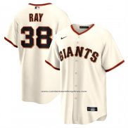 Camiseta Beisbol Hombre San Francisco Giants Robbie Ray Primera Replica Crema