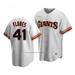 Camiseta Beisbol Hombre San Francisco Giants Wilmer Flores Cooperstown Collection Primera Blanco