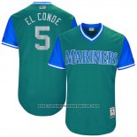 Camiseta Beisbol Hombre Seattle Mariners 2017 Little League World Series Guillermo Herojoia Aqua