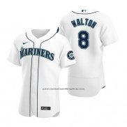 Camiseta Beisbol Hombre Seattle Mariners Donovan Walton Autentico Primera Blanco