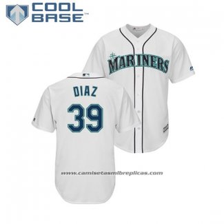 Camiseta Beisbol Hombre Seattle Mariners Edwin Diaz Cool Base Primera Blanco