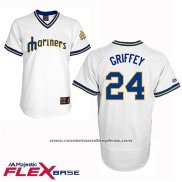 Camiseta Beisbol Hombre Seattle Mariners Ken Griffey Autentico Collection Flex Base Blanco