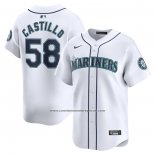 Camiseta Beisbol Hombre Seattle Mariners Luis Castillo Primera Limited Blanco