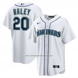 Camiseta Beisbol Hombre Seattle Mariners Luke Raley Primera Replica Blanco