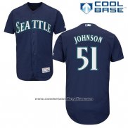 Camiseta Beisbol Hombre Seattle Mariners Randy Johnson Collection Azul Cool Base Jugador