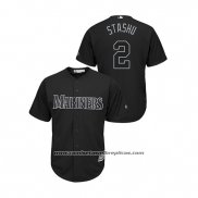 Camiseta Beisbol Hombre Seattle Mariners Tom Murphy 2019 Players Weekend Replica Negro