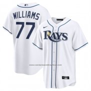 Camiseta Beisbol Hombre Tampa Bay Rays Carson Williams Primera Replica Blanco