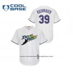 Camiseta Beisbol Hombre Tampa Bay Rays Kevin Kiermaier Turn Back The Clock Cool Base Blanco