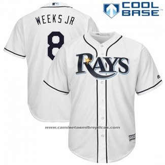 Camiseta Beisbol Hombre Tampa Bay Rays Rickie Weeks Jr Blanco Cool Base