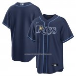 Camiseta Beisbol Hombre Tampa Bay Rays Road Replica Azul