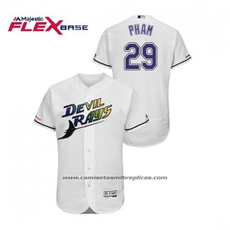 Camiseta Beisbol Hombre Tampa Bay Rays Tommy Pham Turn Back The Clock Flex Base Blanco