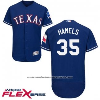 Camiseta Beisbol Hombre Texas Rangers Cole Hamels Autentico Collection Flex Base