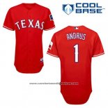 Camiseta Beisbol Hombre Texas Rangers Elvis Andrus 1 Rojo Alterno Cool Base