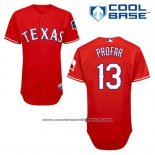 Camiseta Beisbol Hombre Texas Rangers Jurickson Profar 13 Rojo Alterno Cool Base