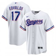 Camiseta Beisbol Hombre Texas Rangers Nathan Eovaldi Primera Replica Blanco
