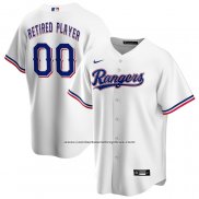 Camiseta Beisbol Hombre Texas Rangers Primera Pick-A-Player Retired Roster Replica Blanco