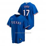 Camiseta Beisbol Hombre Texas Rangers Shin Soo Choo Replica Alterno Azul