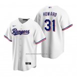 Camiseta Beisbol Hombre Texas Rangers Spencer Howard Replica Primera Blanco