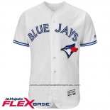 Camiseta Beisbol Hombre Toronto Blue Jays Blank Blanco Flex Base Autentico Collection