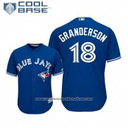 Camiseta Beisbol Hombre Toronto Blue Jays Curtis Granderson Cool Base Alterno Azul